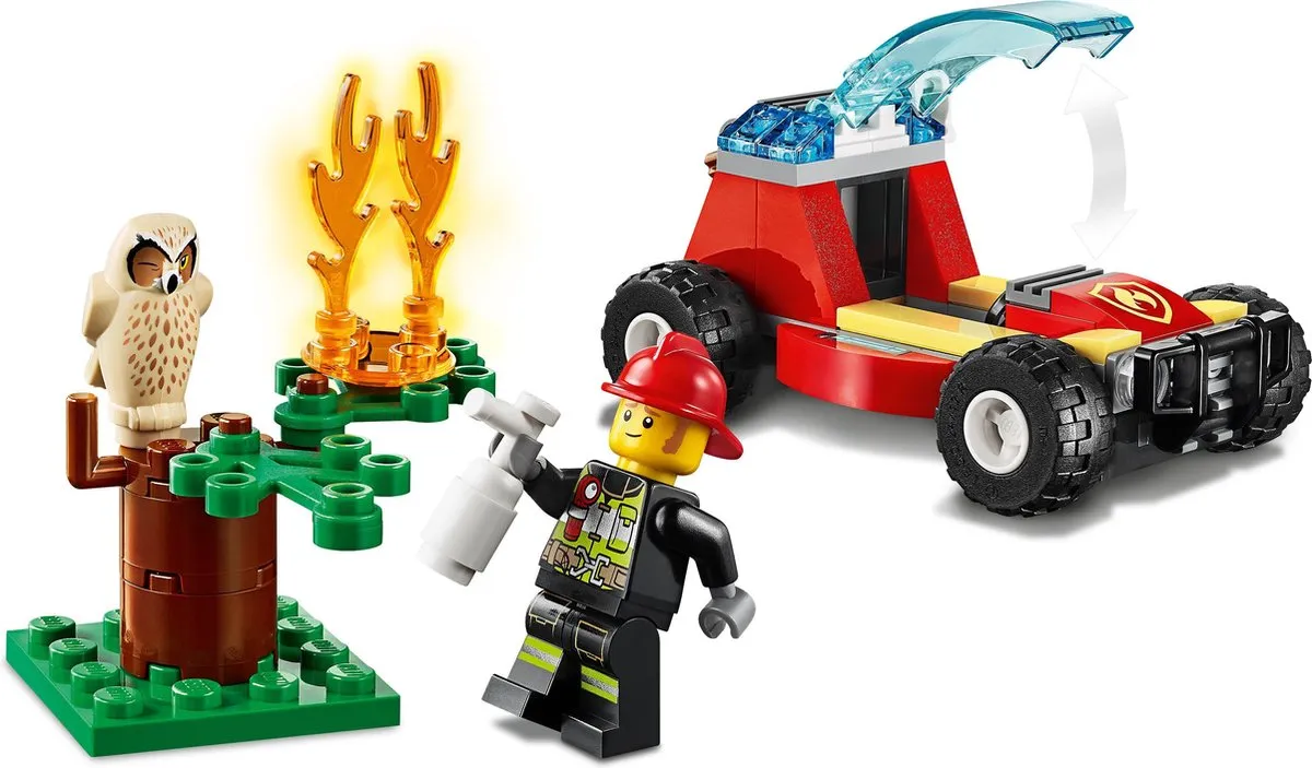LEGO City Brandweer Bosbrand 60247 - 6 Minifiguren