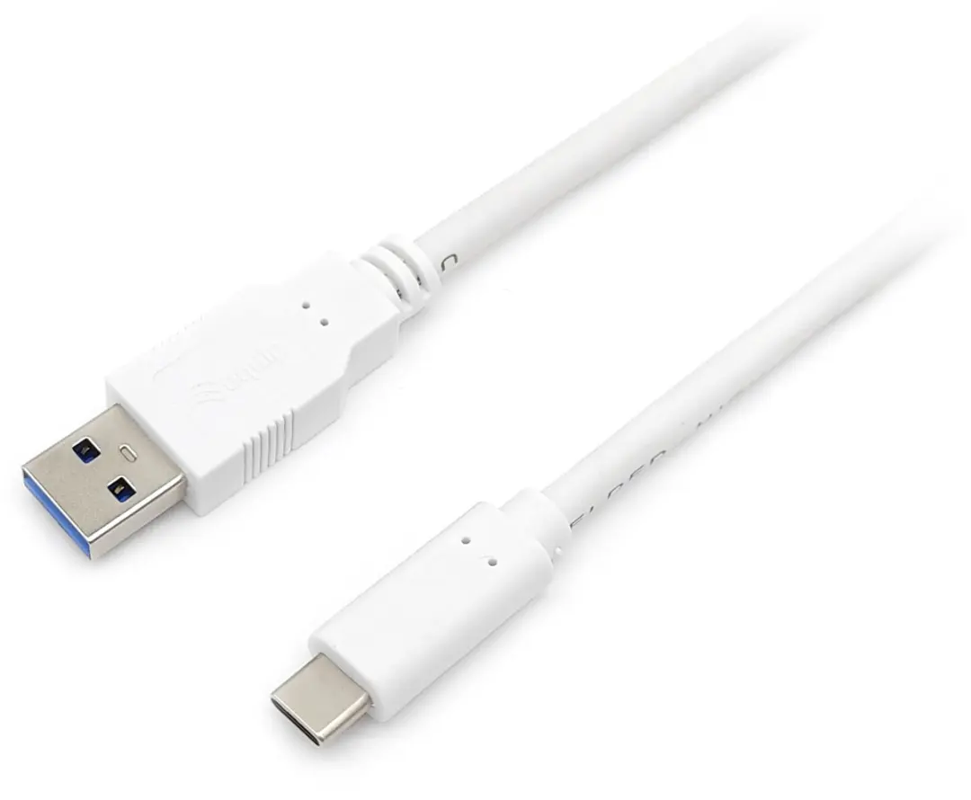 Equip 128366 USB 3.2 Gen 1 Kabel - 0,5m USB-C naar USB-A - Wit