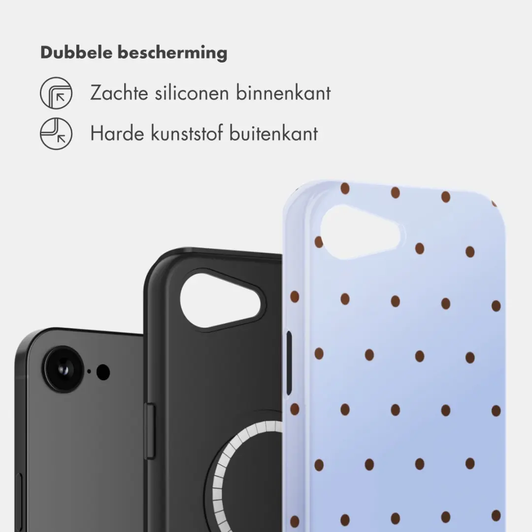 Selencia Hoesje iPhone 17e/16e - MagSafe Lichtblauw