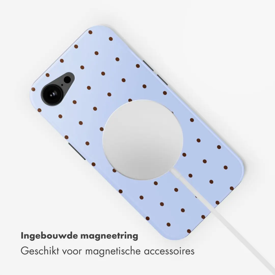 Selencia Hoesje iPhone 17e/16e - MagSafe Lichtblauw