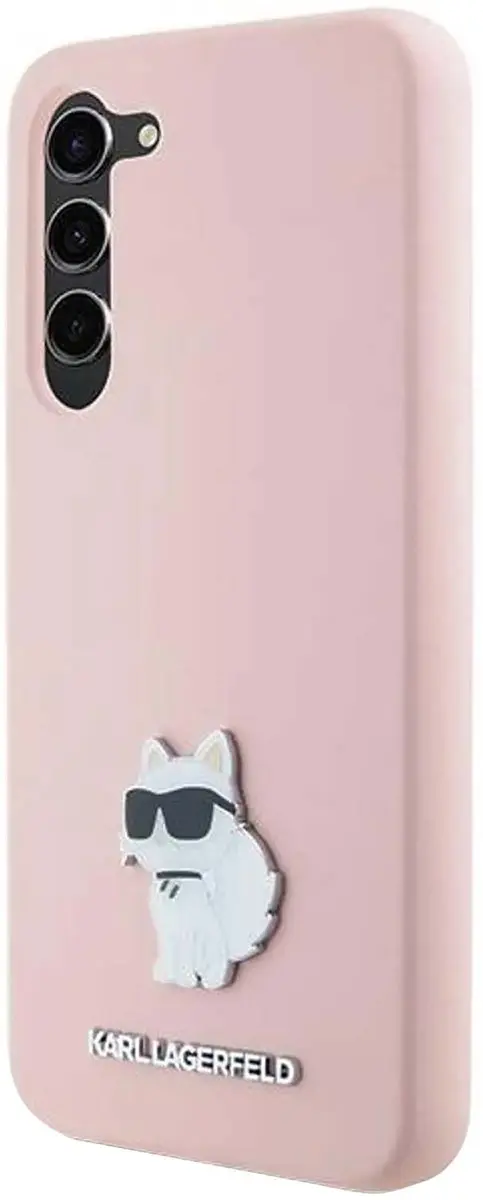 Karl Lagerfeld Silicone Case KLHCS24MSMHCNPP - Roze
