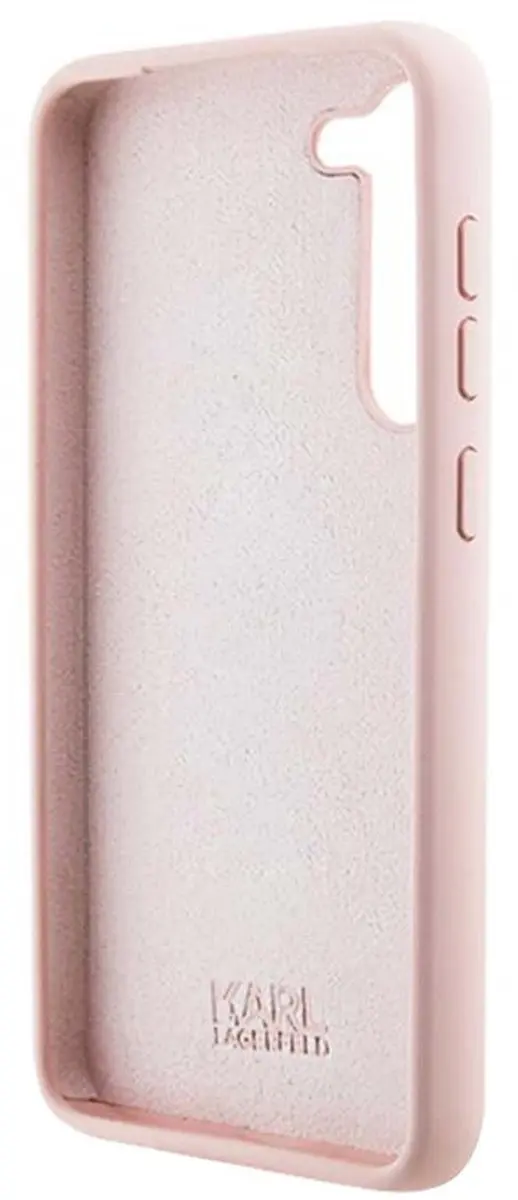 Karl Lagerfeld Silicone Case KLHCS24MSMHCNPP - Roze