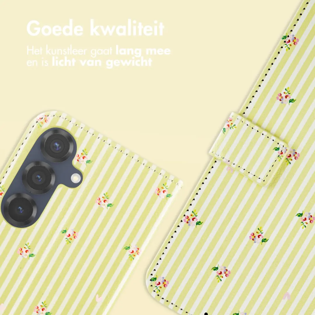 Imoshion Galaxy S25 Hoesje Garden Stripes - 3 Pasjes