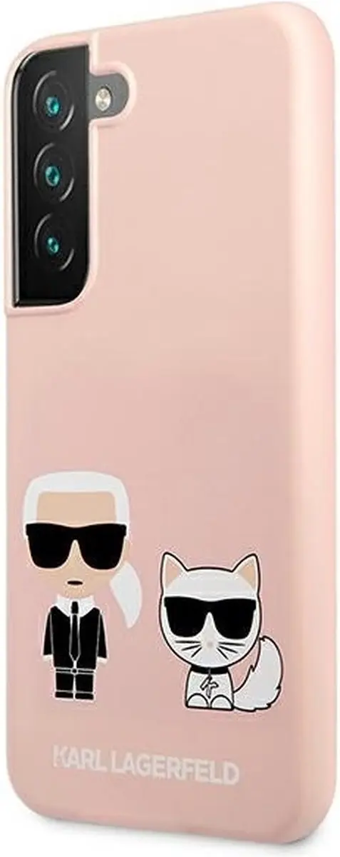 Karl Lagerfeld KLHCS22MSSKCI S22+ Siliconen Hoes - Roze - afbeelding 6 van 6