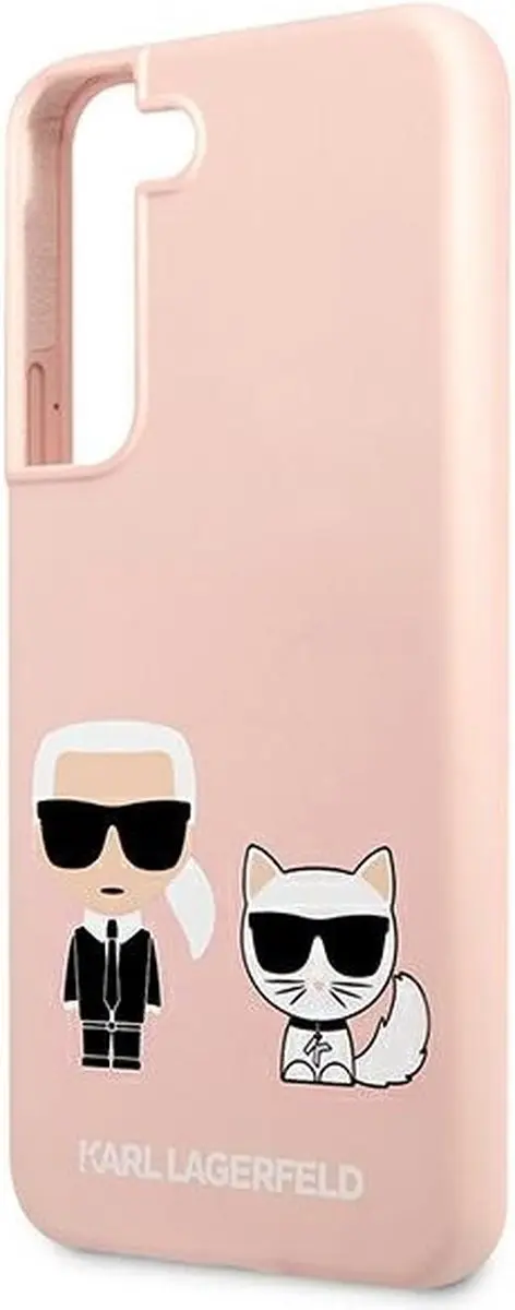 Karl Lagerfeld KLHCS22MSSKCI S22+ Siliconen Hoes - Roze - afbeelding 3 van 6
