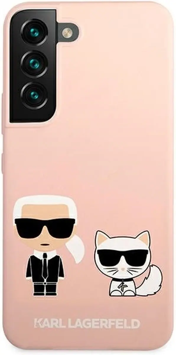 Karl Lagerfeld KLHCS22MSSKCI S22+ Siliconen Hoes - Roze - afbeelding 4 van 6