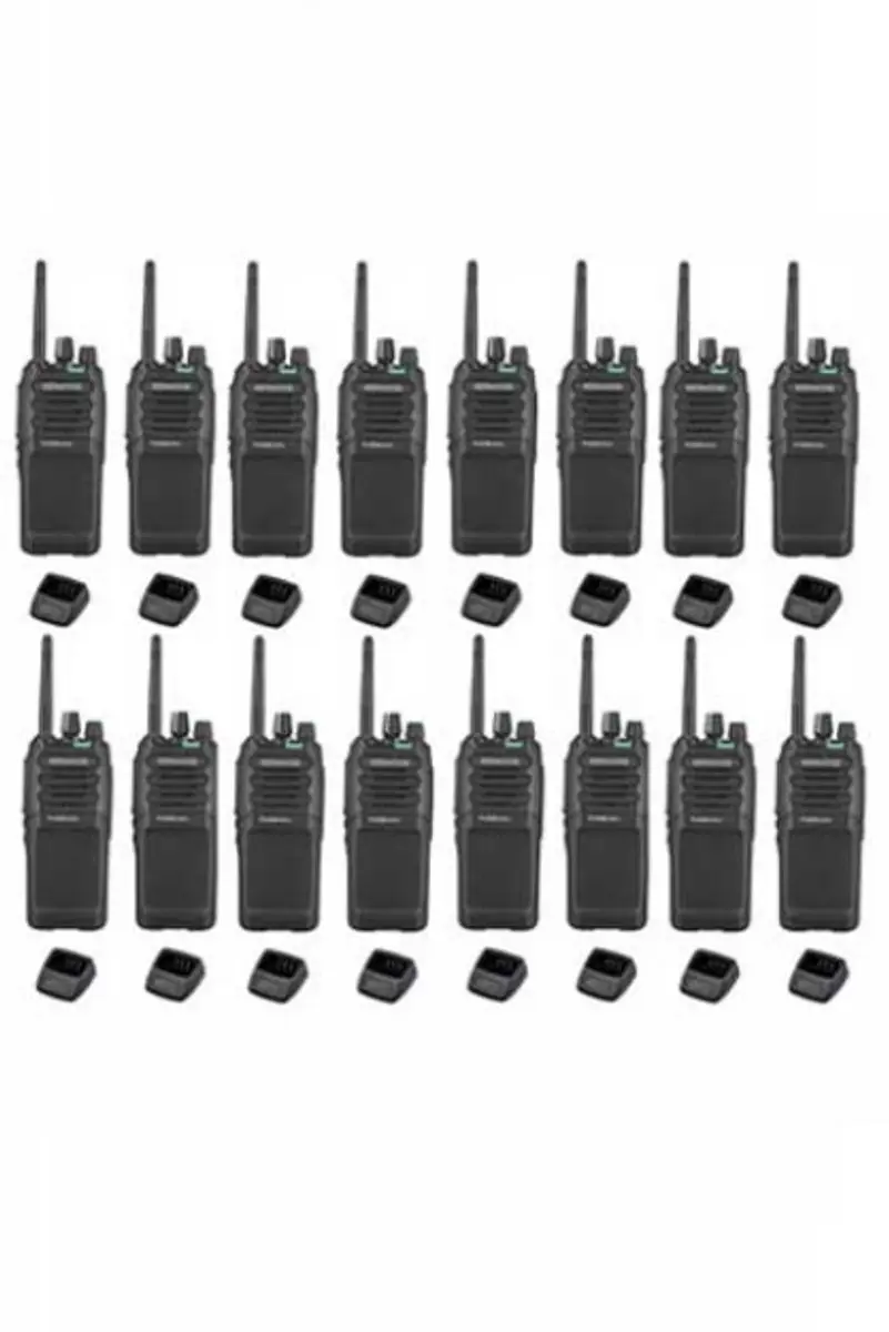 Kenwood TK-3701D Portofoons - 16 Stuks - Zwart