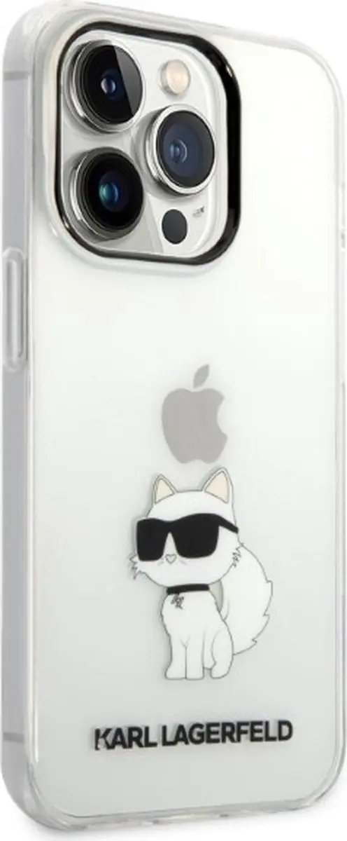 Karl Lagerfeld KLHCP14LHNCHTCT iPhone 14 Pro Hardcase - Transparant - afbeelding 6 van 6
