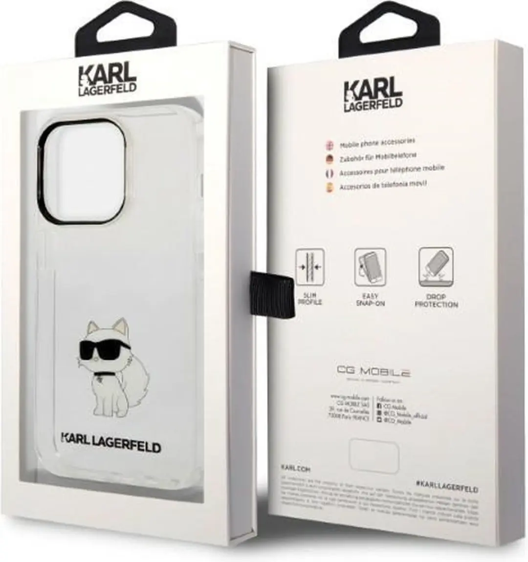 Karl Lagerfeld KLHCP14LHNCHTCT iPhone 14 Pro Hardcase - Transparant - afbeelding 2 van 6