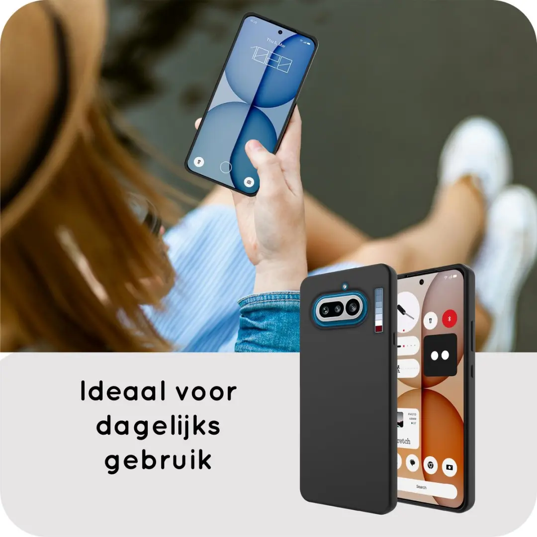 Just in Case Siliconen Hoesje Nothing Phone (4a) MNT2903KL1 - Zwart