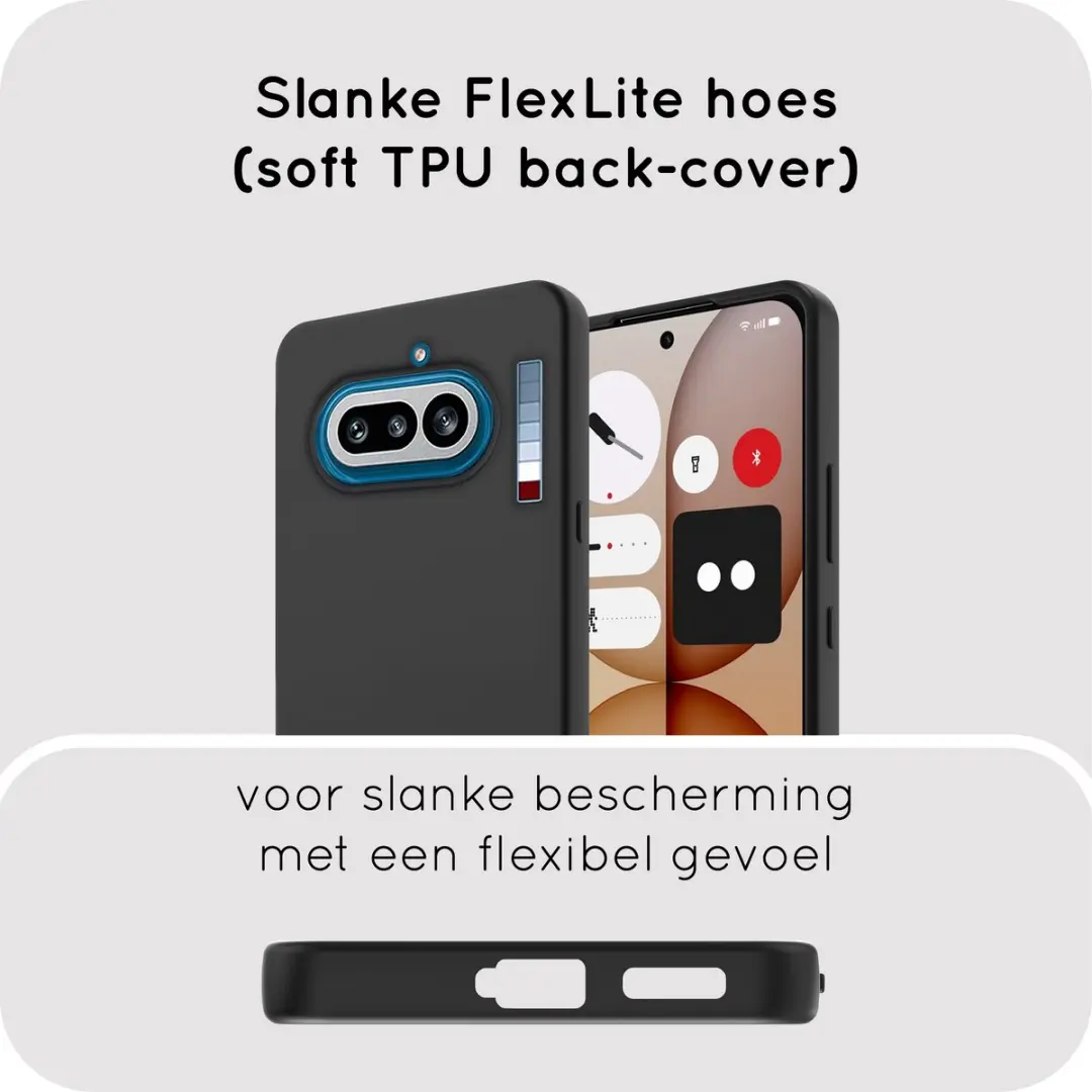 Just in Case Siliconen Hoesje Nothing Phone (4a) MNT2903KL1 - Zwart