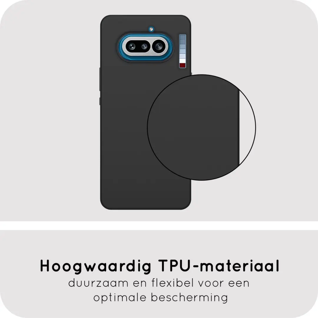 Just in Case Siliconen Hoesje Nothing Phone (4a) MNT2903KL1 - Zwart