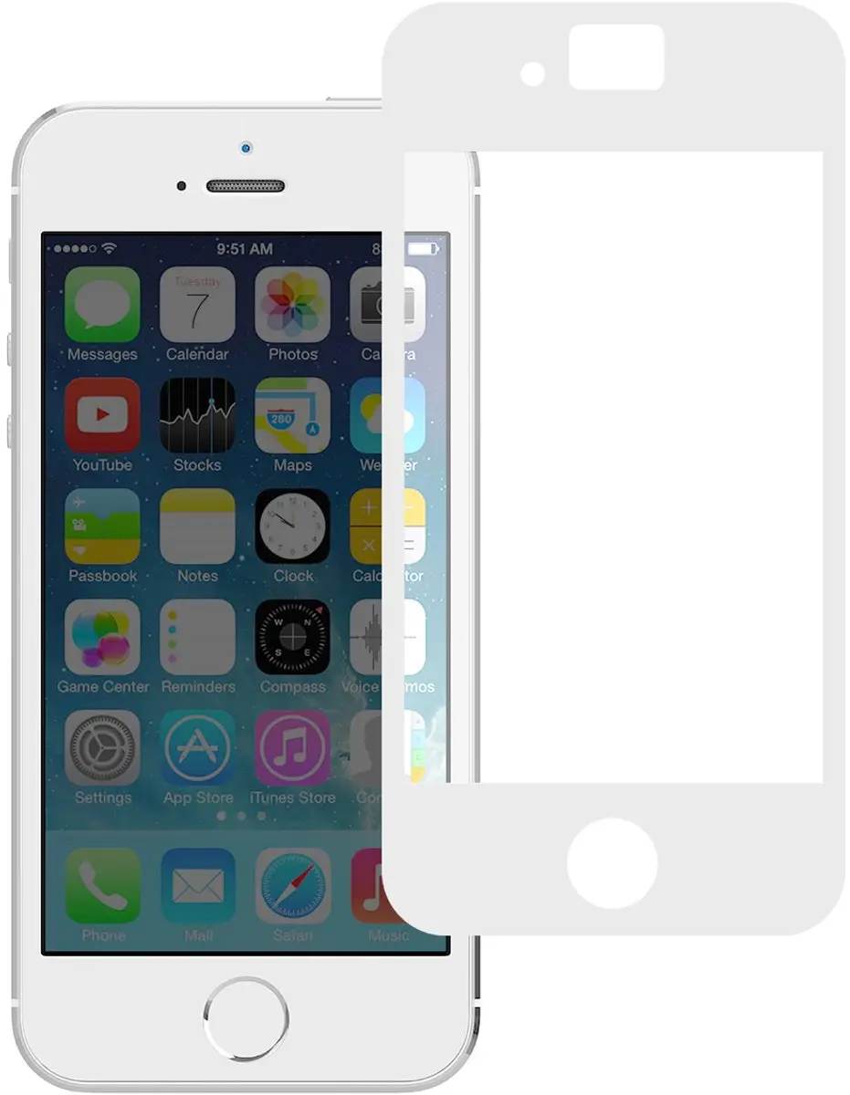 Moshi iVisor XT Screenprotector iPhone 5/5s/SE - Wit