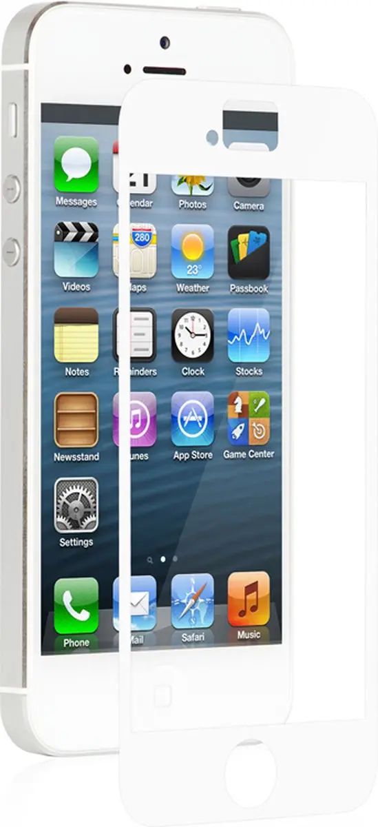 Moshi iVisor XT Screenprotector iPhone 5/5s/SE - Wit - afbeelding 6 van 6