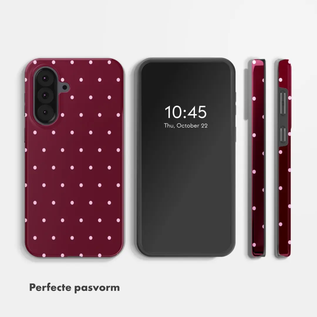 Selencia Hoesje Samsung Galaxy A37 - Donkerrood