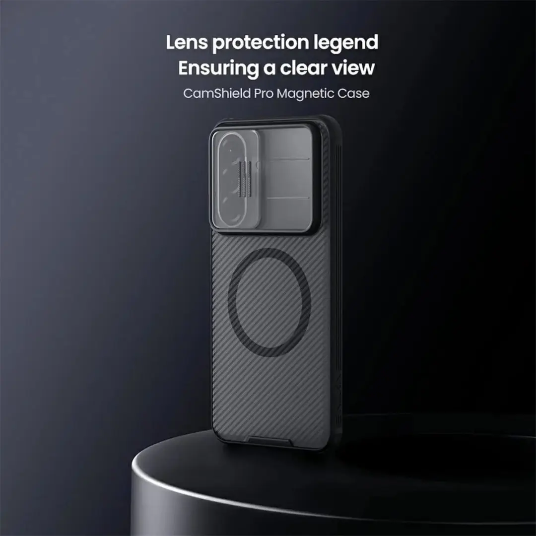 Nillkin CamShield Prop Magnetic Hoesje Samsung Galaxy A57 - Zwart
