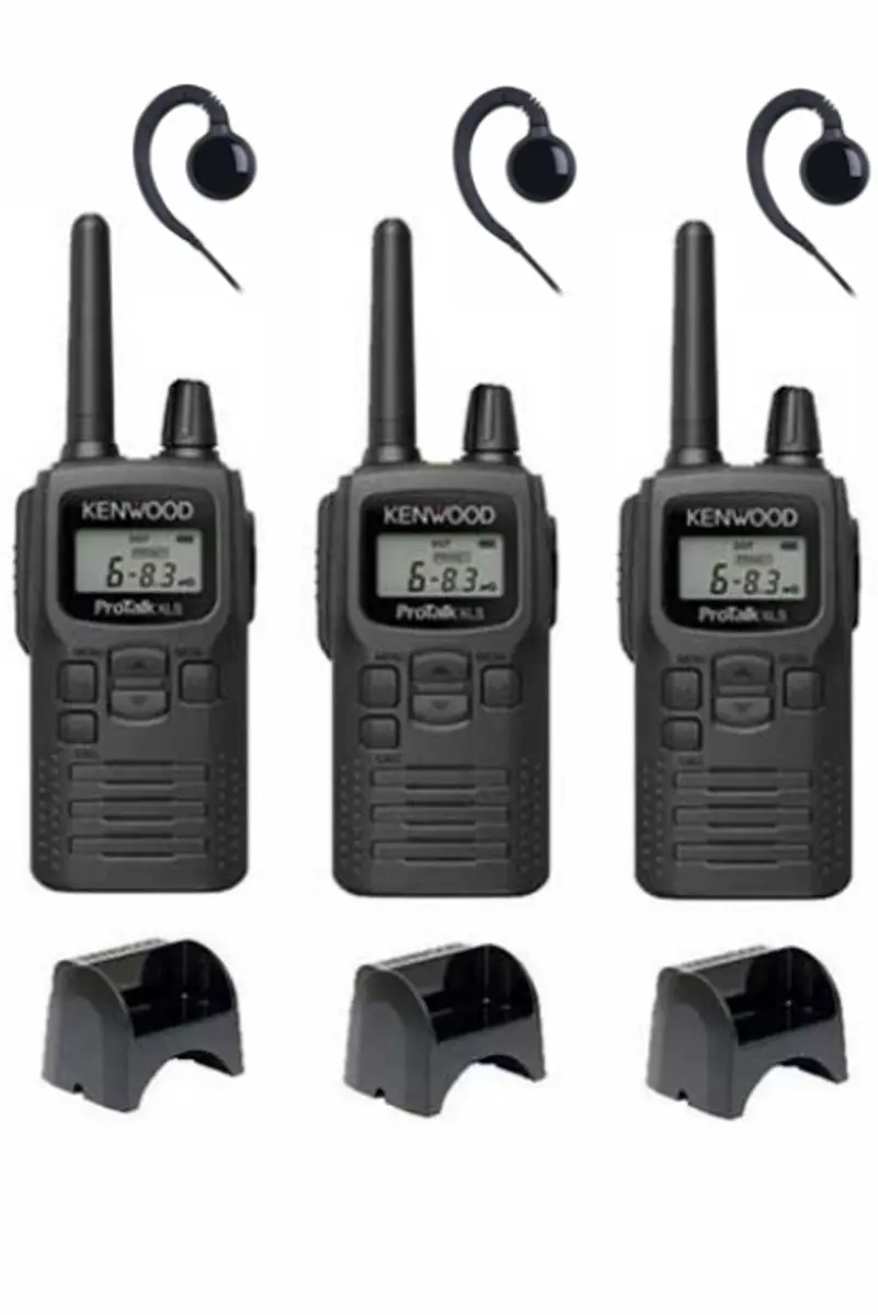 Kenwood PKT-300 ProTalk XLS PMR446 Portofoons - 3 Stuks - Zwart - afbeelding 6 van 6