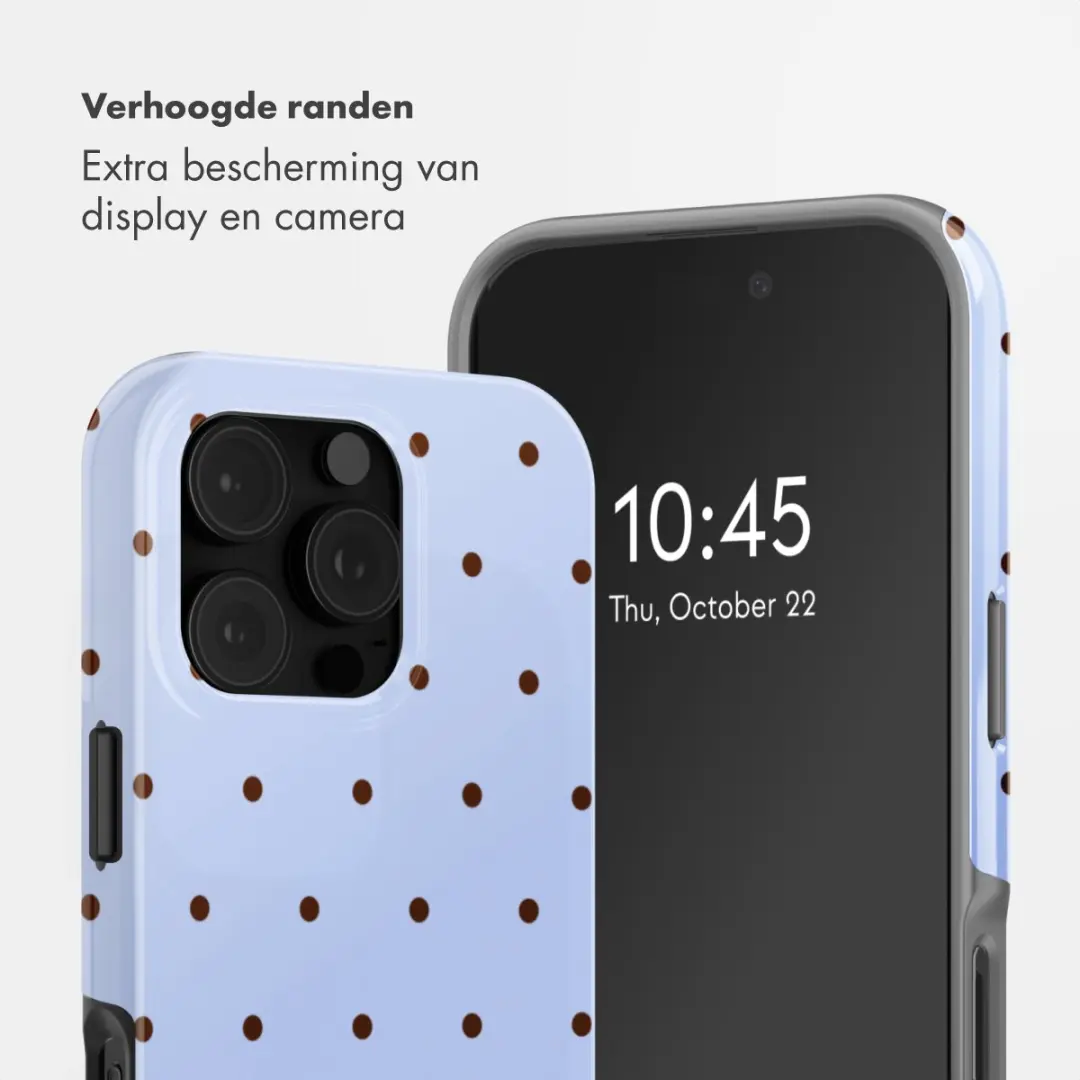 Selencia Hoesje iPhone 16 Pro Max Lichtblauw