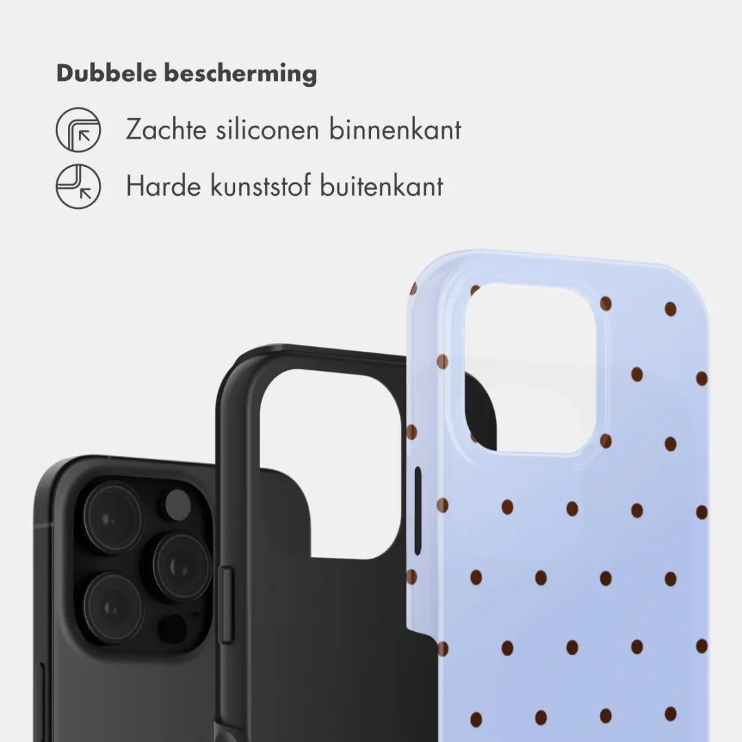 Selencia Hoesje iPhone 16 Pro Max Lichtblauw