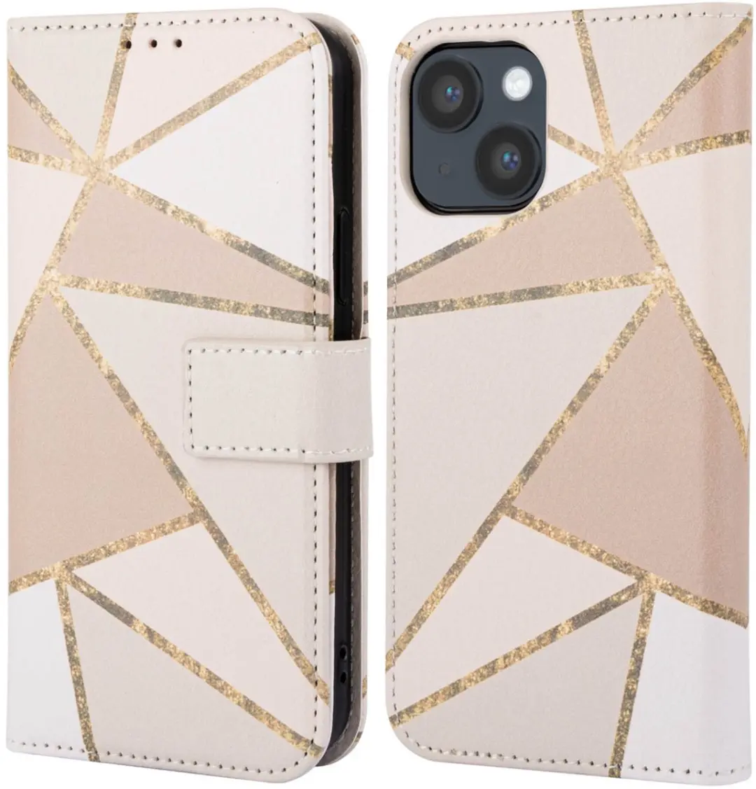 Imoshion iPhone 14 Hoesje Beige Graphic