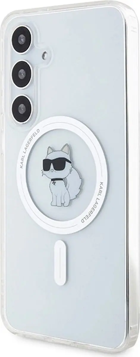 Karl Lagerfeld IML Choupette MagSafe Hoesje - Samsung Galaxy S24+ - Transparant - afbeelding 6 van 6