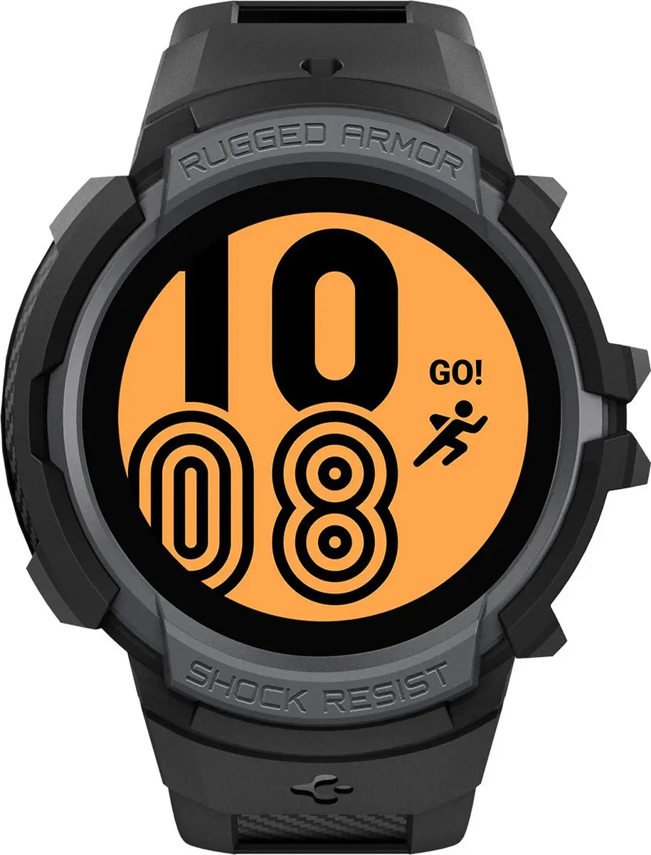 Spigen Rugged Armor Pro Samsung Galaxy Watch 4 44mm - Zwart