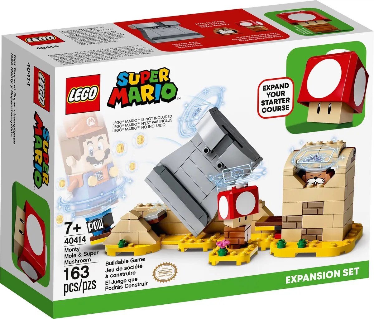 LEGO Super Mario 40414 Monty Mole & Super Mushroom