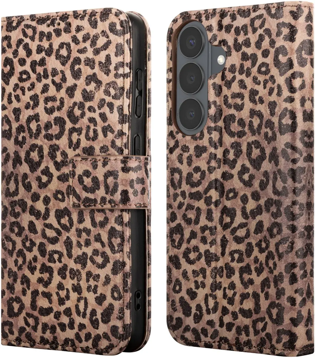 imoshiion Hoesje Samsung Galaxy S26 - Leopard Mood - 3 Pasjes