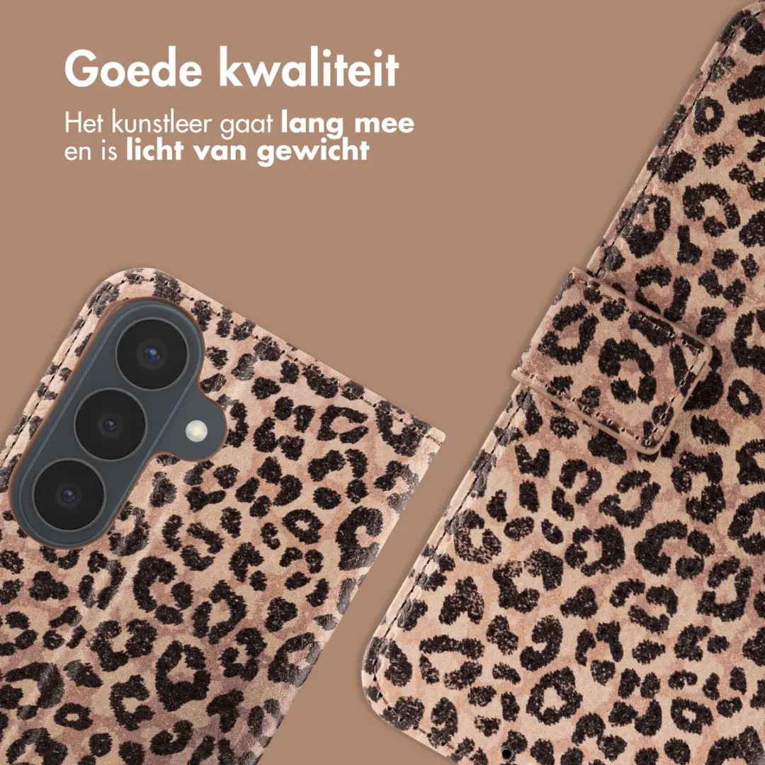 imoshiion Hoesje Samsung Galaxy S26 - Leopard Mood - 3 Pasjes