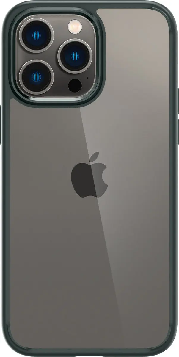 Spigen Ultra Hybrid iPhone 14 Pro Max Hoesje ACS04821 - Transparant Groen