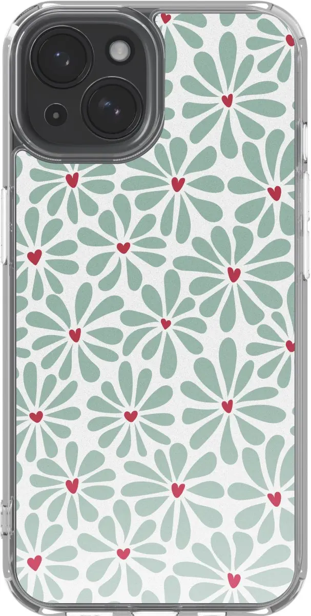 Imoshion Hoesje Apple iPhone 15 Bloom Love Sage Green