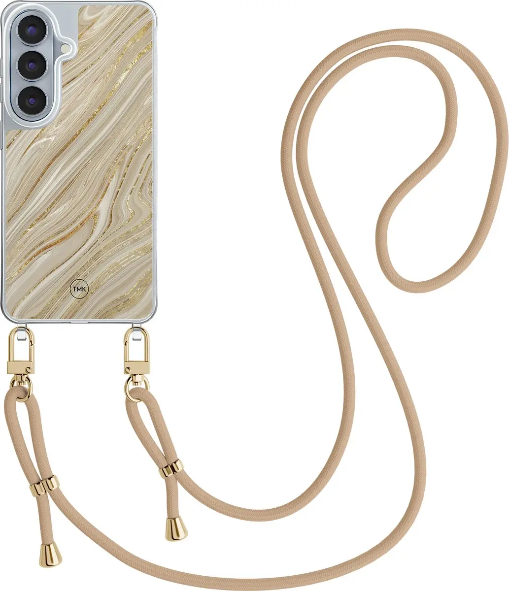 Casevibes S26 Telefoonhoesje Golden Marble - Crossbody - CV/S/S26/C/006