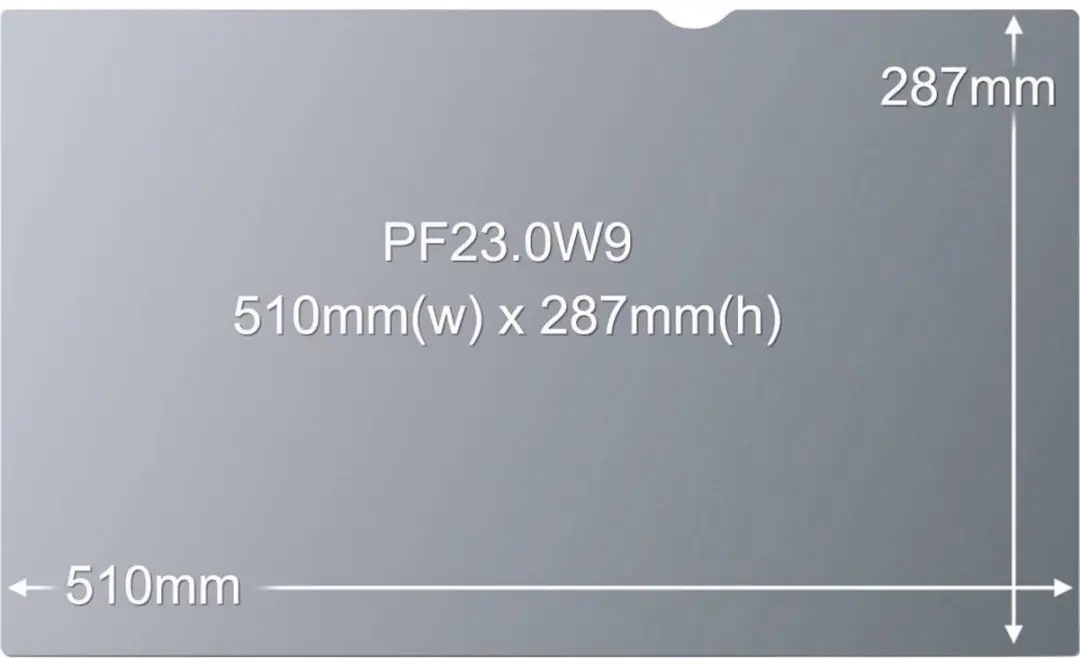 3M Privacyfilter PF230W9B 23 inch - 16:9 - Zwart