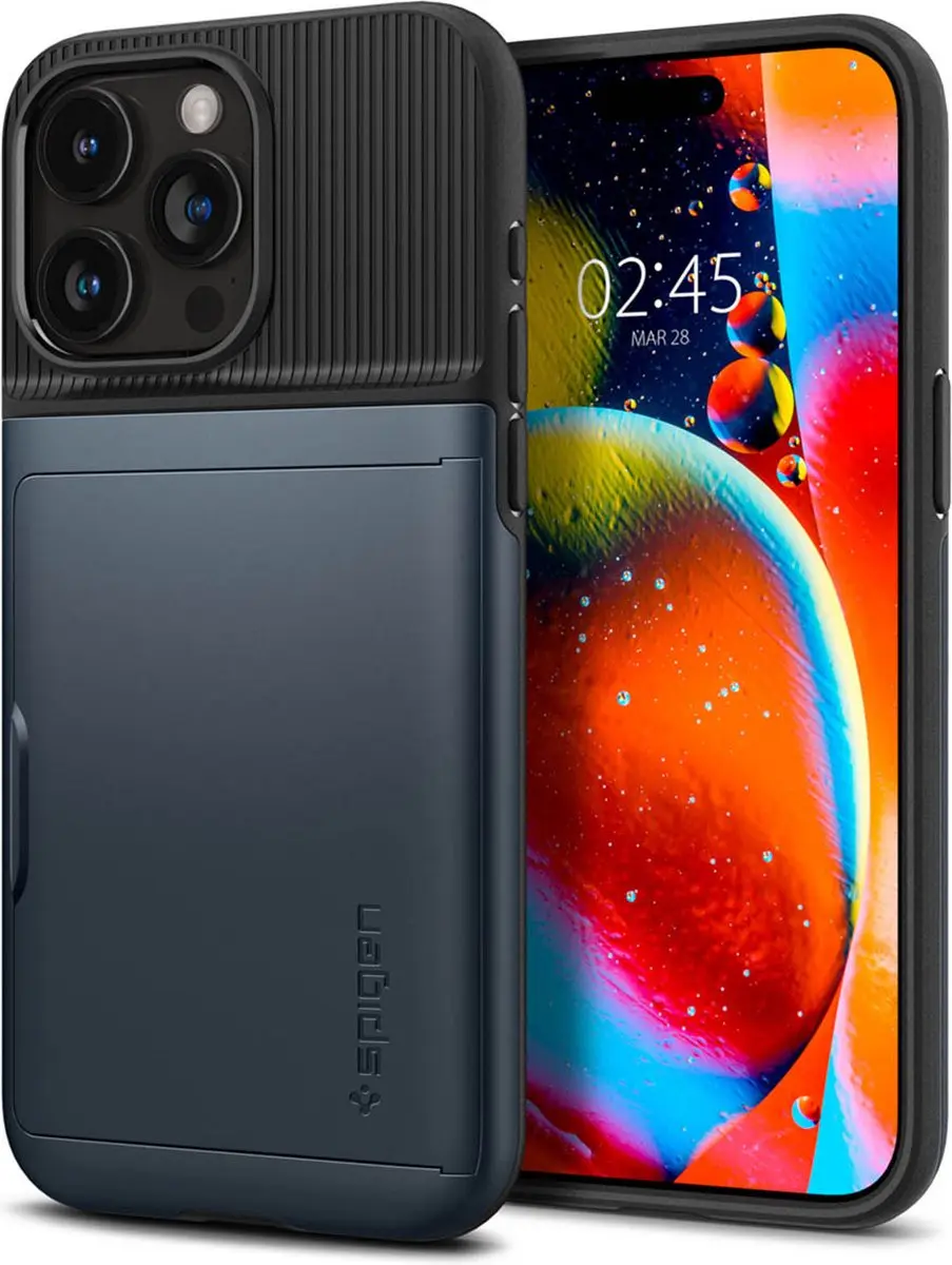 Spigen Slim Armor CS ACS06730 iPhone 15 Pro Hoesje - Grijs