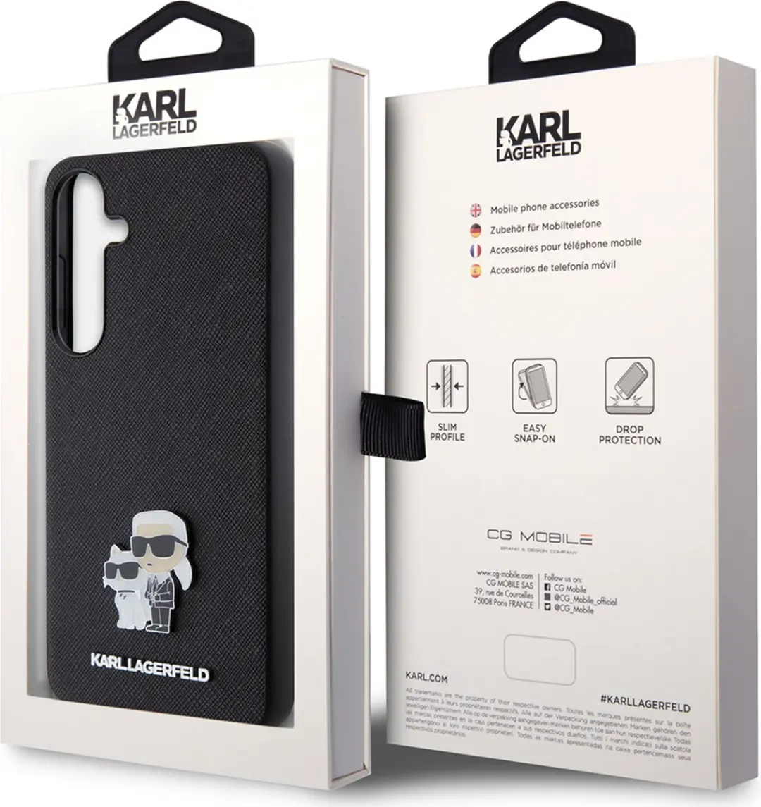 Karl Lagerfeld Backcase Hoesje Samsung Galaxy S24+ - Zwart