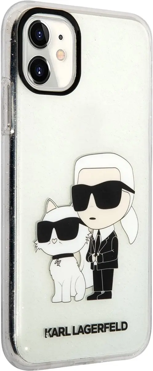 Karl Lagerfeld KLHCN61HNKCTGT Hoesje iPhone 11 - Transparant - afbeelding 2 van 5