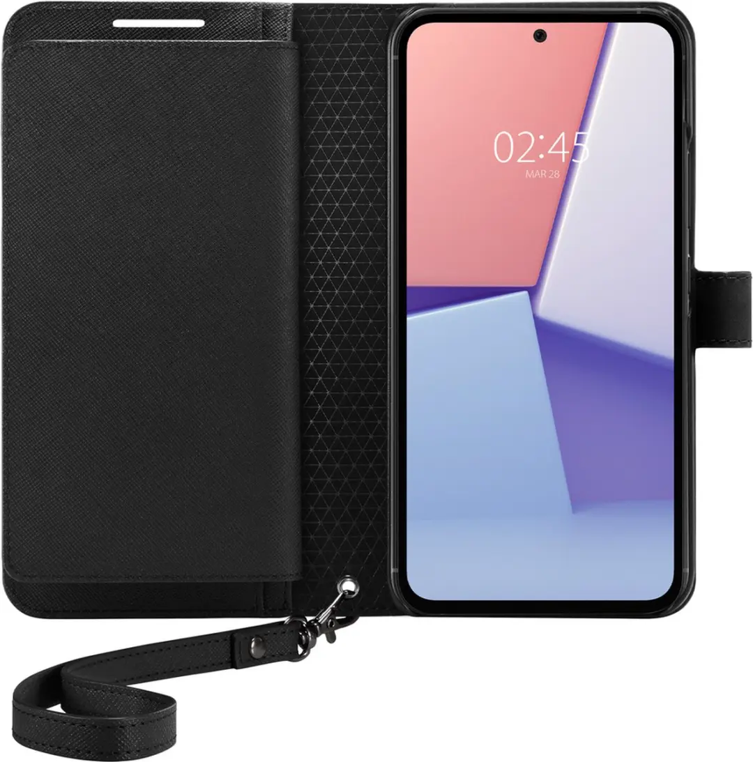 Spigen Wallet S Plus ACS05893 Portemonnee - Samsung Galaxy A54 - 6 Pasjes - Zwart - afbeelding 4 van 6