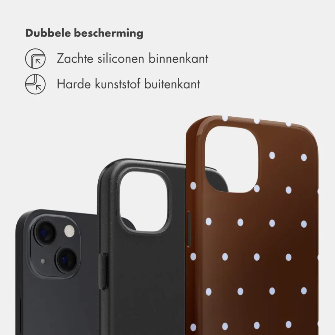 Selencia Hoesje iPhone 13 Pro - Backcover Bruin