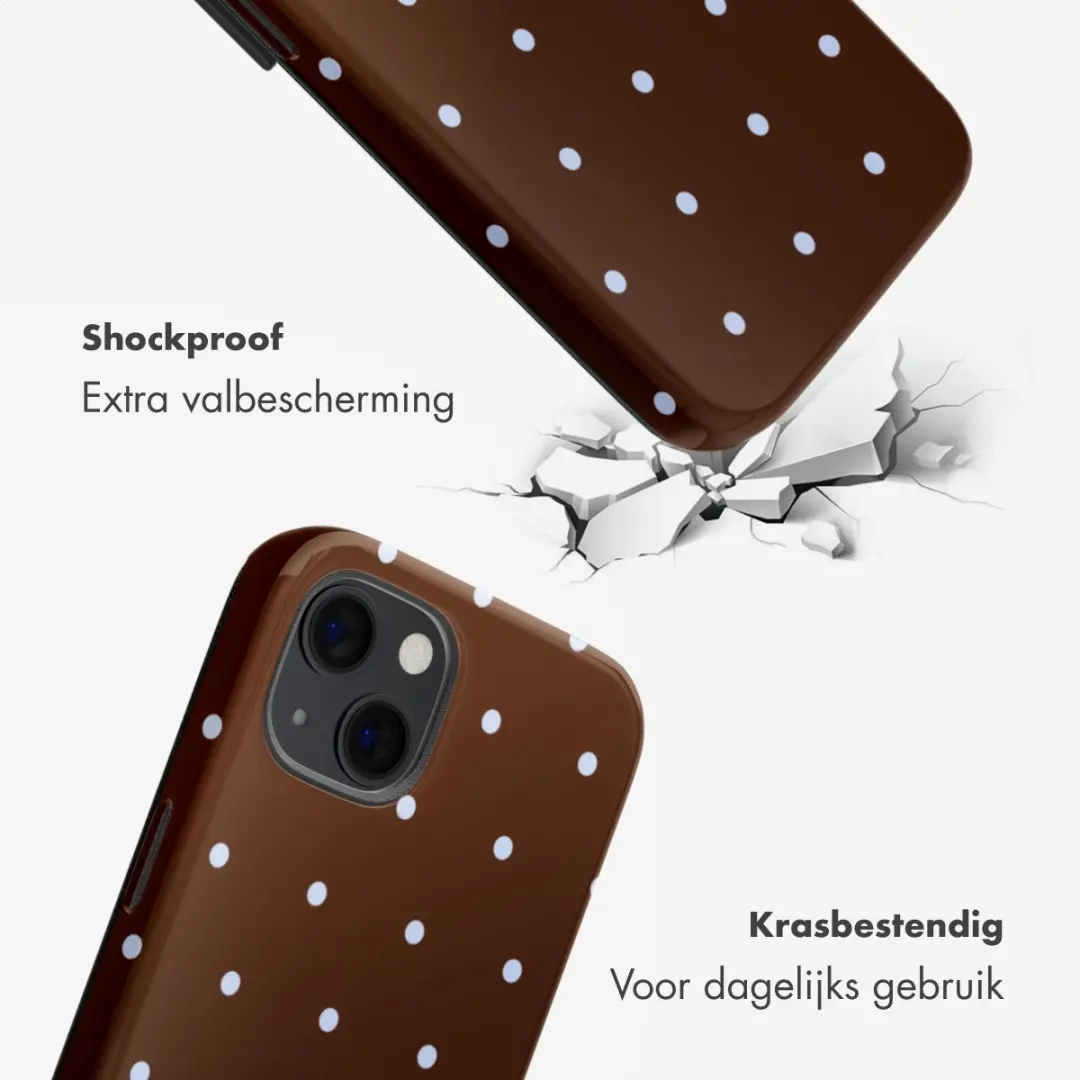 Selencia Hoesje iPhone 13 Pro - Backcover Bruin