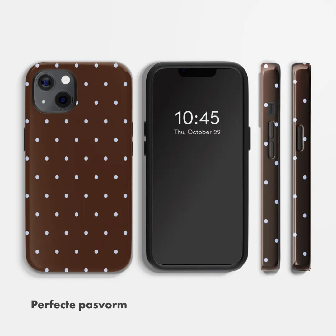Selencia Hoesje iPhone 13 Pro - Backcover Bruin