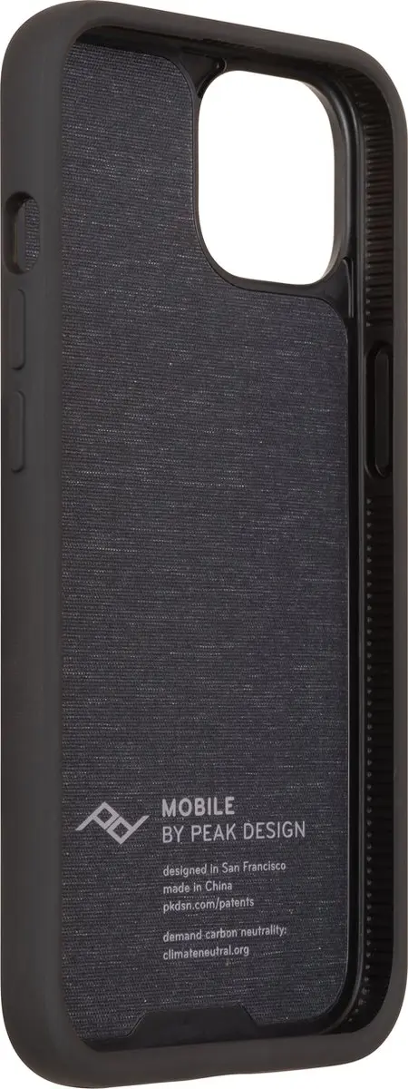 Peak Design Mobile Everyday Fabric Case iPhone 14 - Charcoal - afbeelding 3 van 6