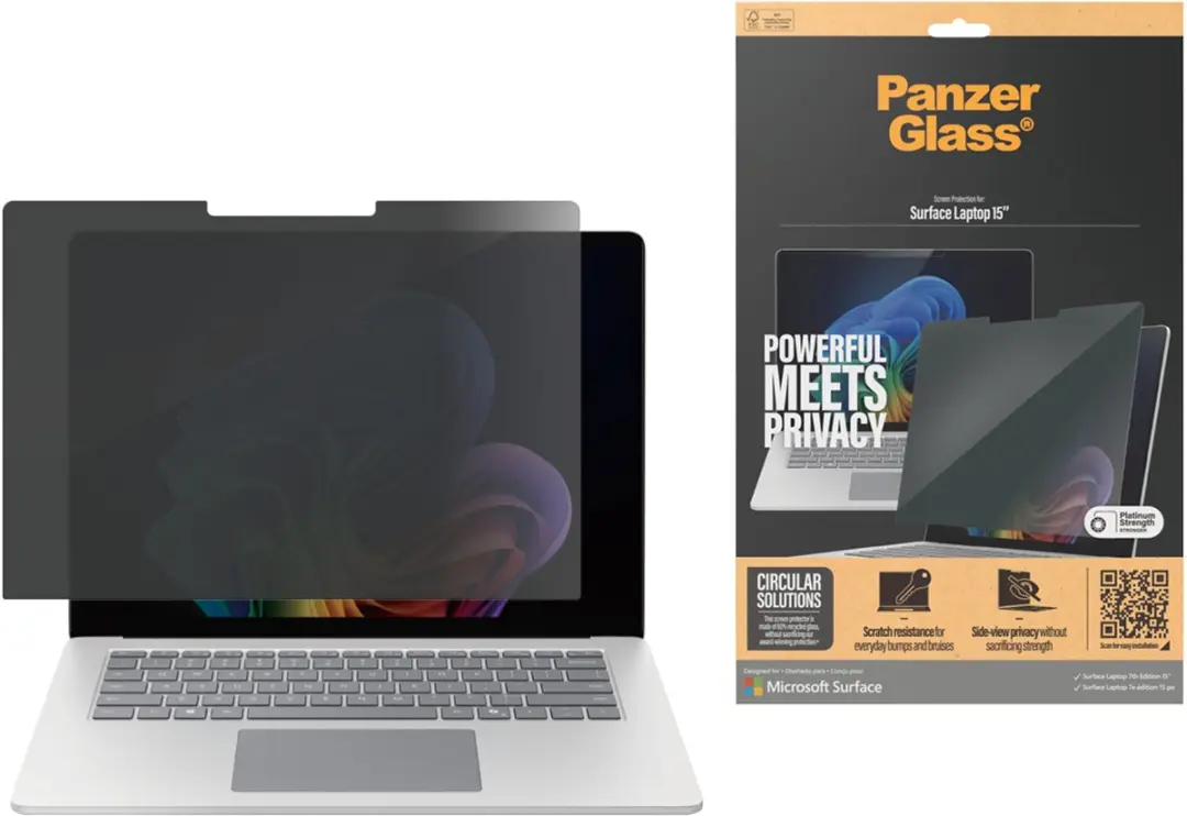 PanzerGlass P6276 Schermbeschermer Microsoft Surface Laptop 7 15" - Transparant