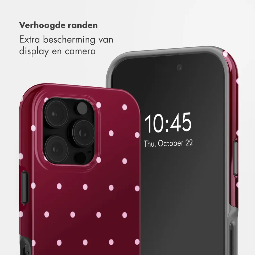 Selencia Hoesje iPhone 16 Pro - MagSafe - Donkerrood