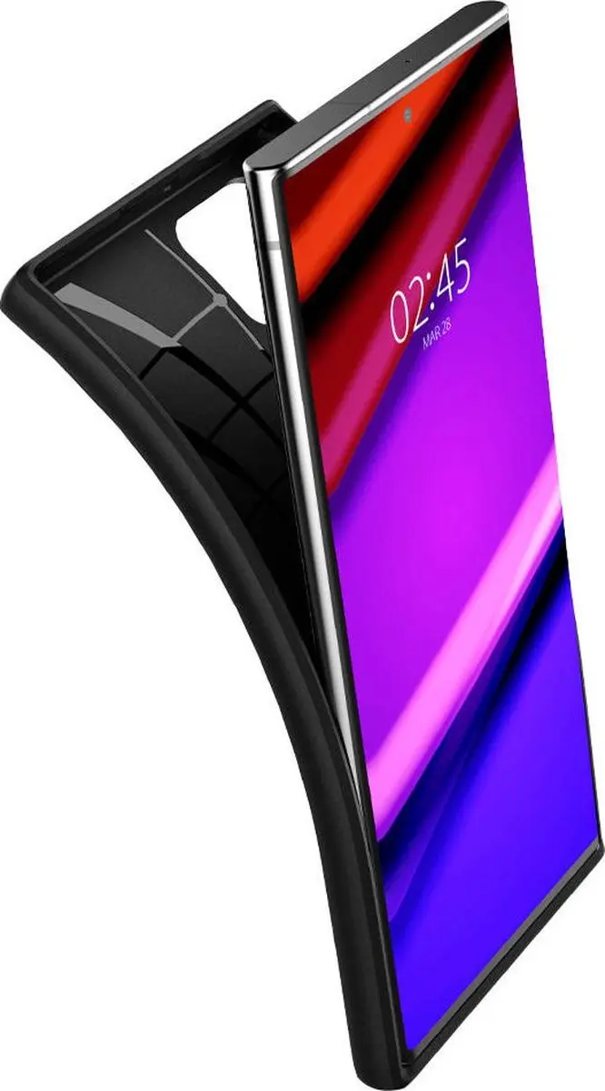 Spigen Core Armor ACS03946 Hoesje Samsung Galaxy S22 Ultra - Matte Black