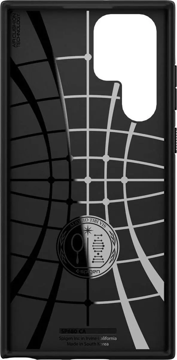 Spigen Core Armor ACS03946 Hoesje Samsung Galaxy S22 Ultra - Matte Black