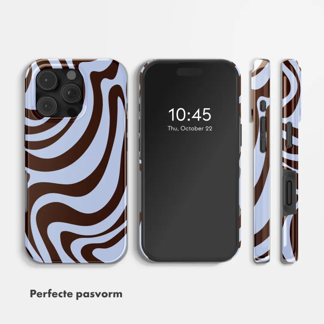 Selencia Hoesje iPhone 16 Pro Dream Swirl Chocolate - MagSafe