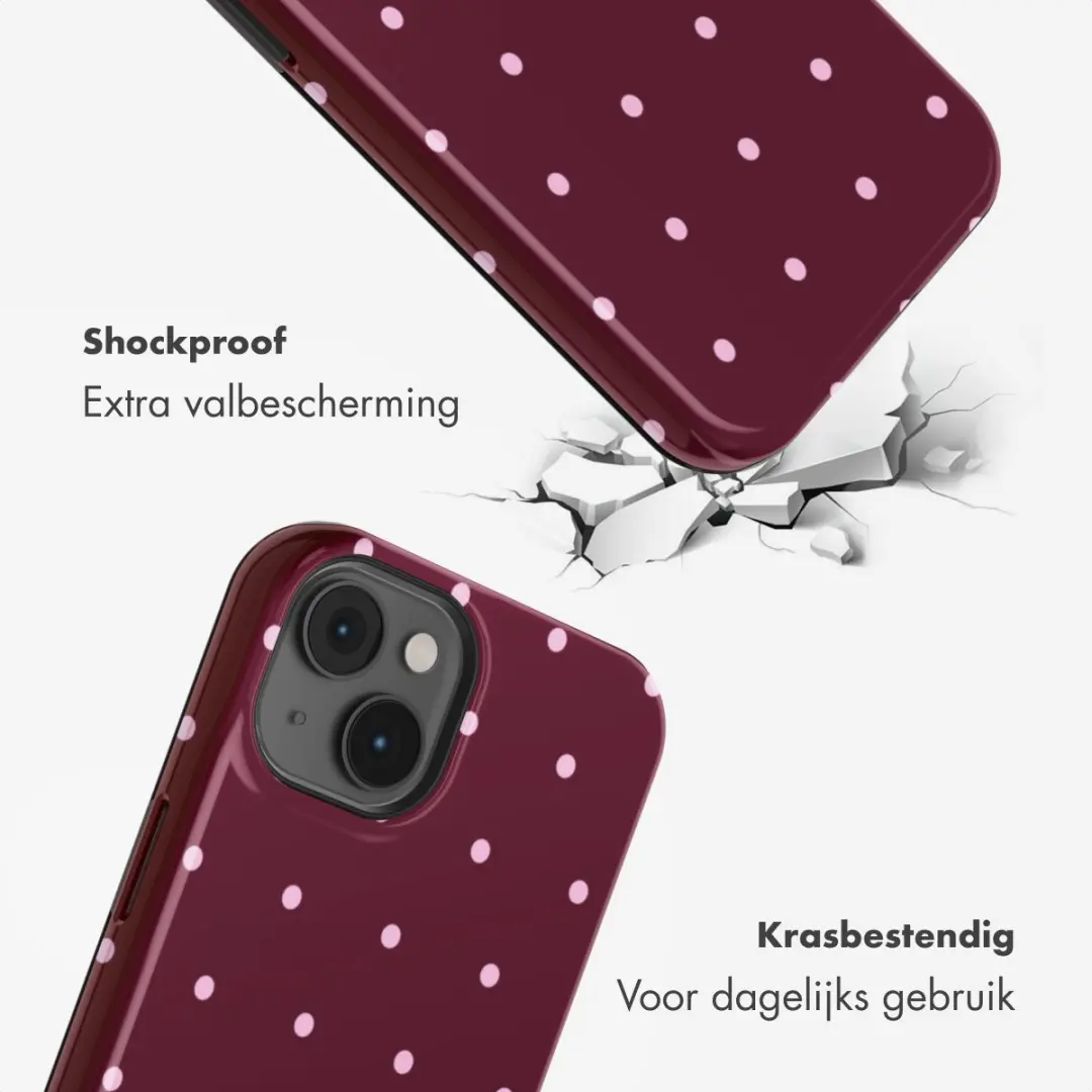 Selencia Hoesje iPhone 14 - MagSafe - Donkerrood