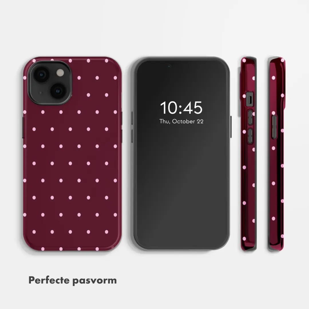 Selencia Hoesje iPhone 14 - MagSafe - Donkerrood