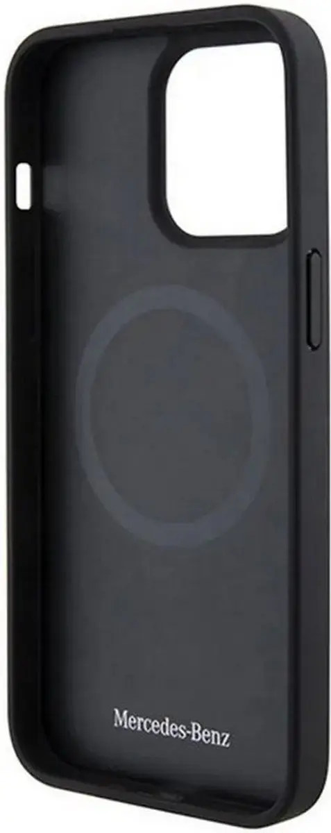 Mercedes-Benz Crossed Lines Back Case - iPhone 15 MagSafe - Zwart