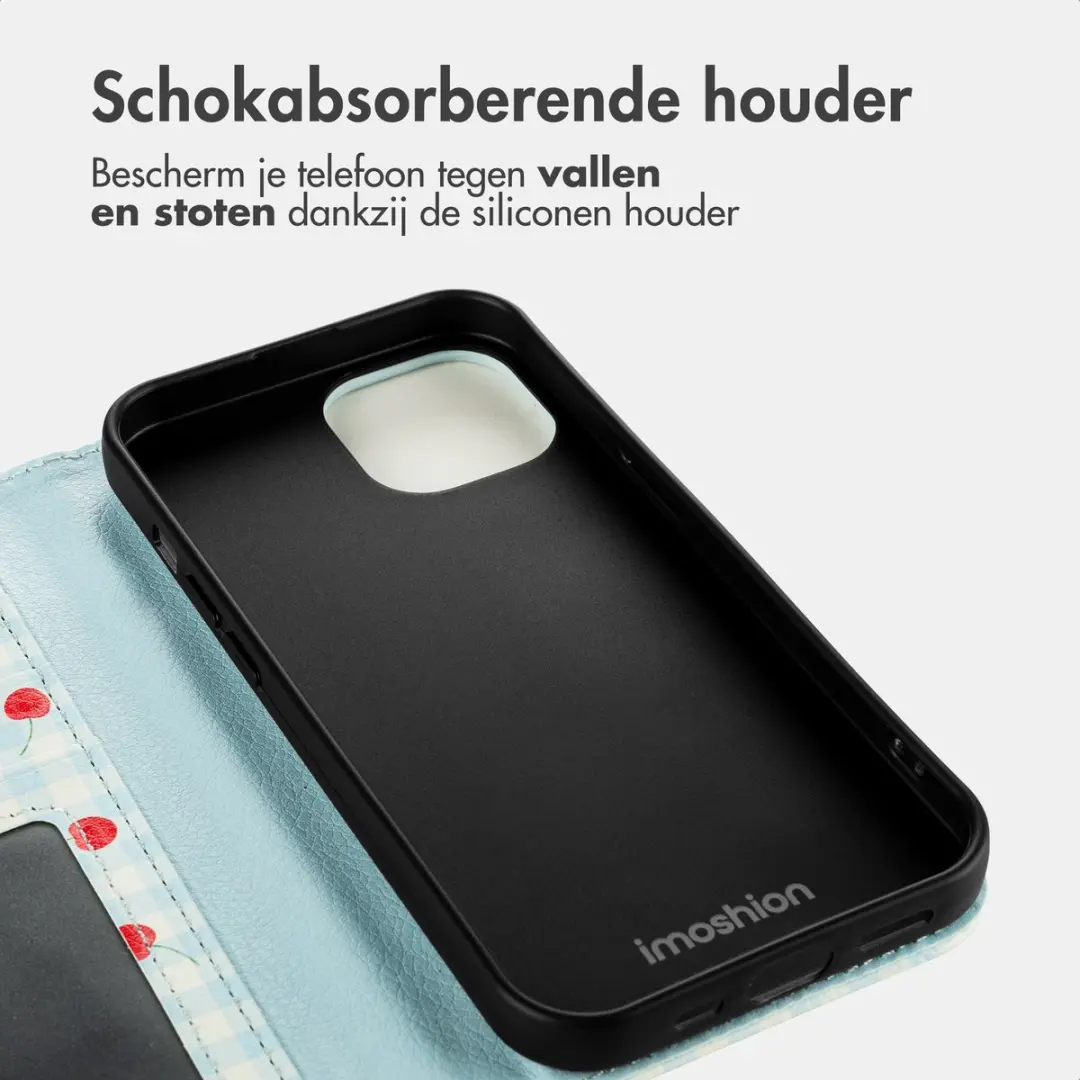 Imoshion iPhone 14 Hoesje Cherry Check - 3 Pasjes